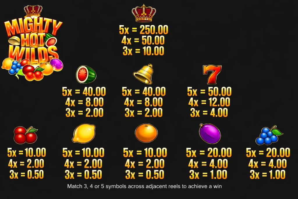 Wild symbols slot action